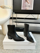 ANKLE BOOTS 45 MM IN BLACK CALFSKIN